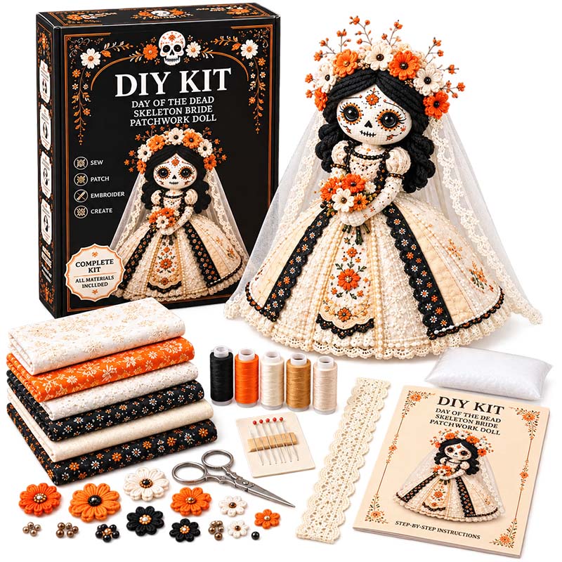 Halloween Patchwork Doll DIY Kit