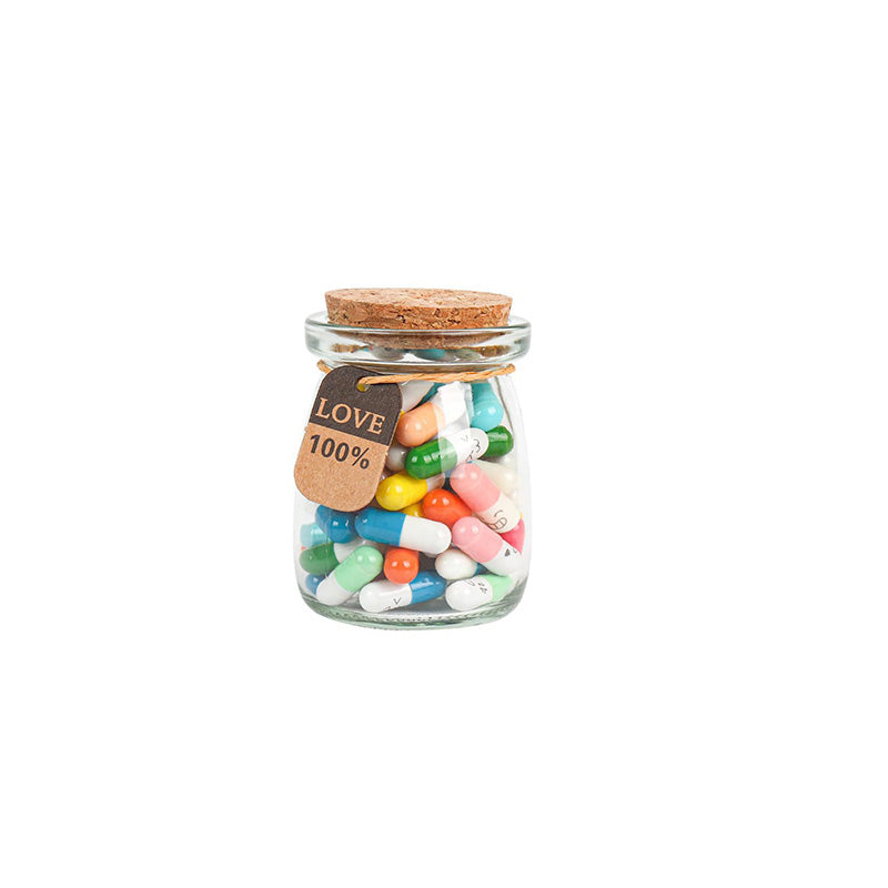 Custom 100 Capsules Letters Message In A Bottle (Mixed Color 🎁)