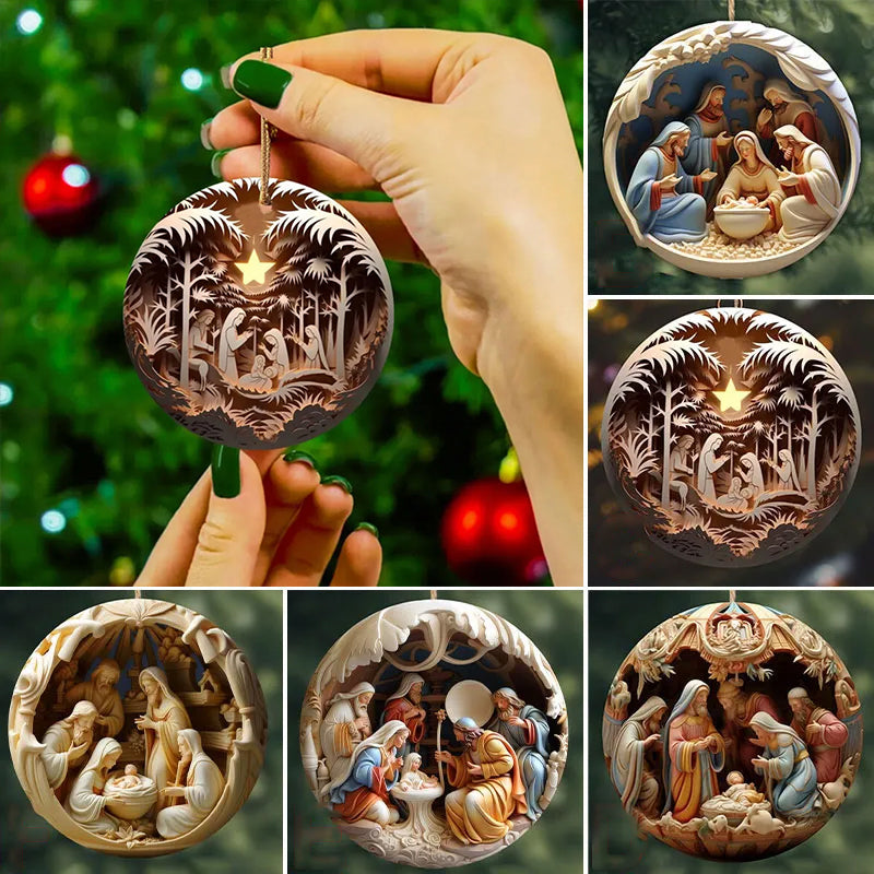 Nativity Christmas ornament