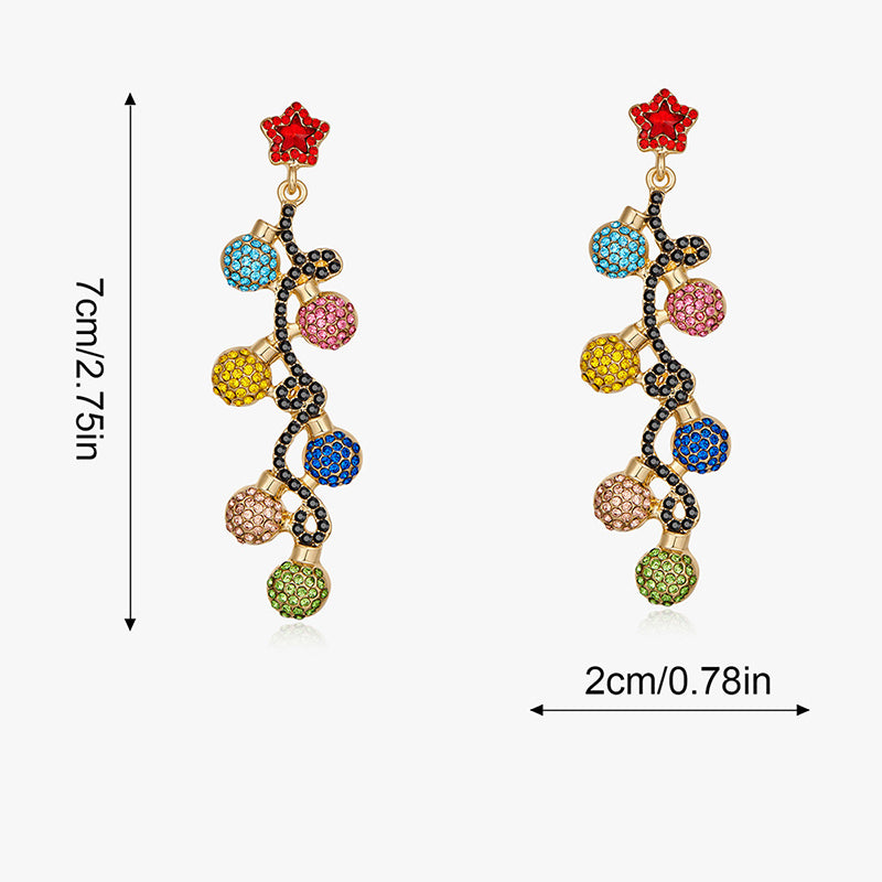 Fashionable Christmas themed earrings