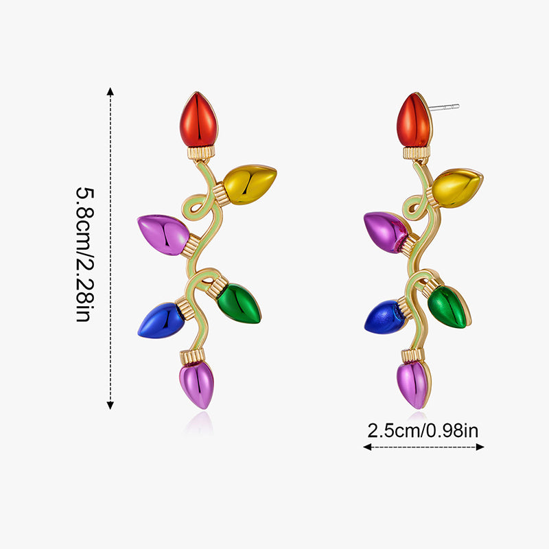 Fashionable Christmas themed earrings