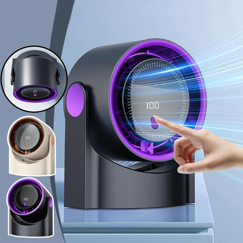 Digital Display Rechargeable USB Fan