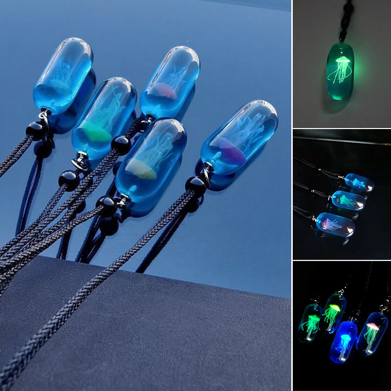 Glow in the Dark Jellyfish Necklace