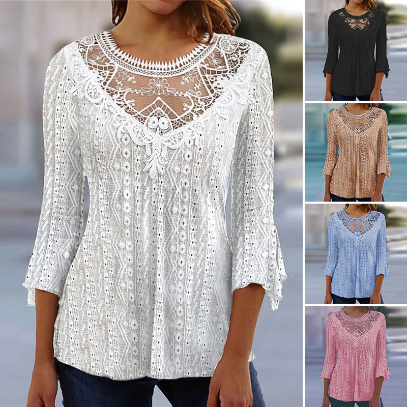Women's Lace Casual Vintage Fashion Top