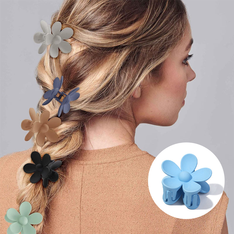 Frosted Flower Clip