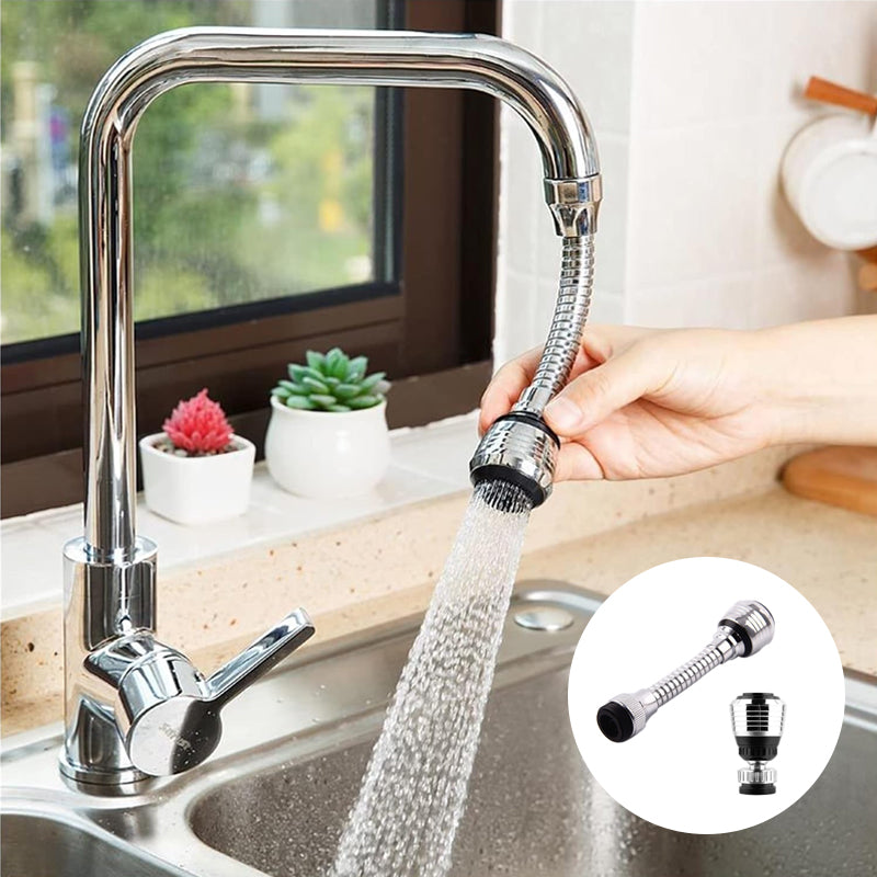 Splash-Proof Universal Swivel Faucet Spray Head