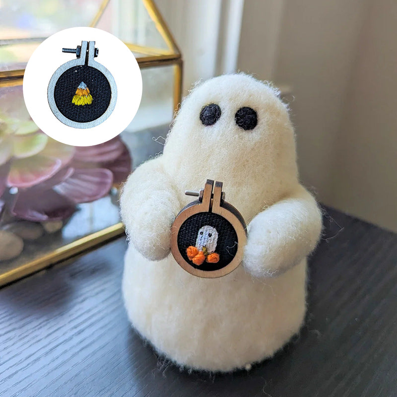 Wool Felted Ghosts Decoration