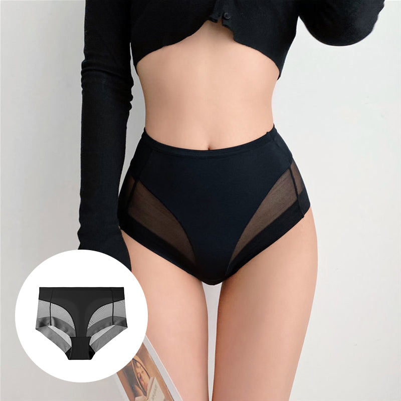 High Waist Ice Silk Seamless Shaping Briefs