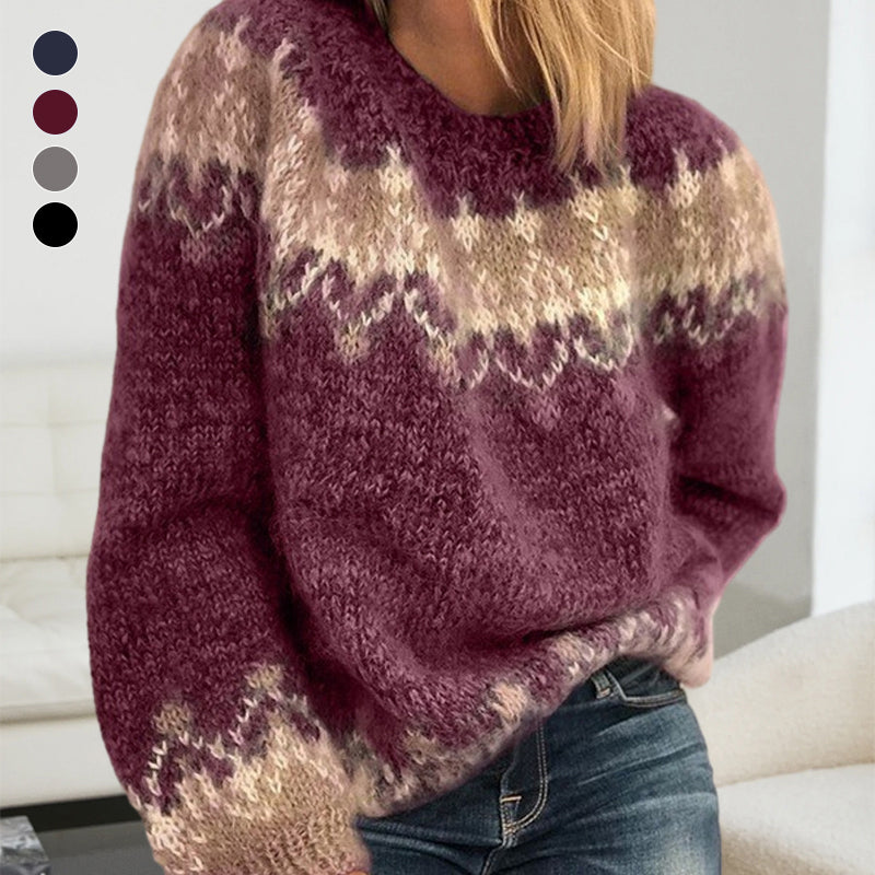 Mohair Chunky-Knit Sweater