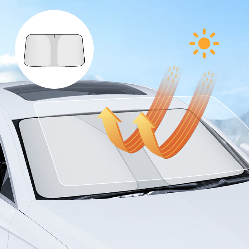 Titanium Silver Thickened Car Windshield Sun Shade