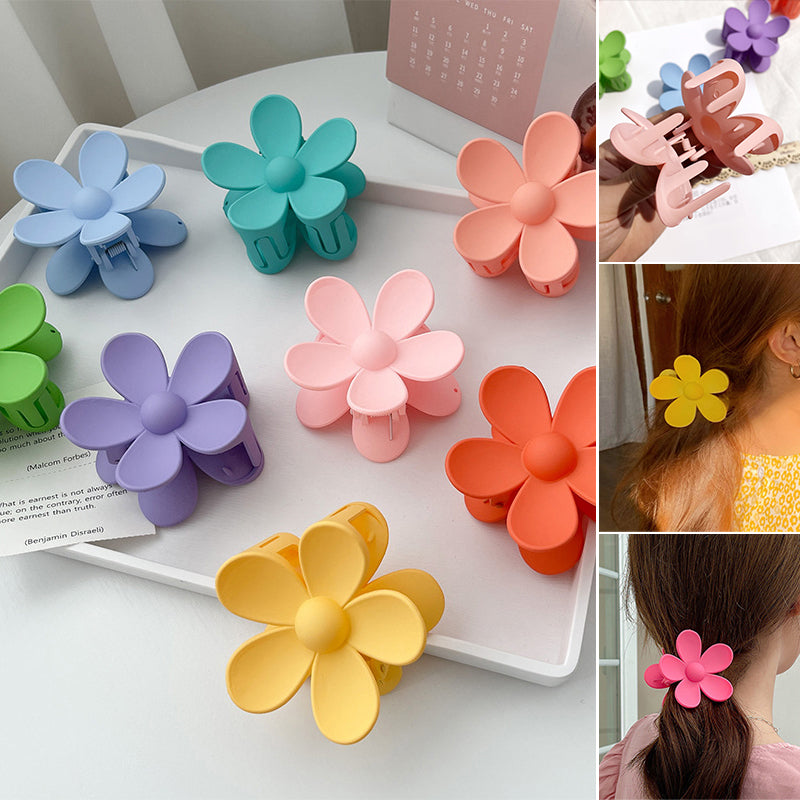 Frosted Flower Clip