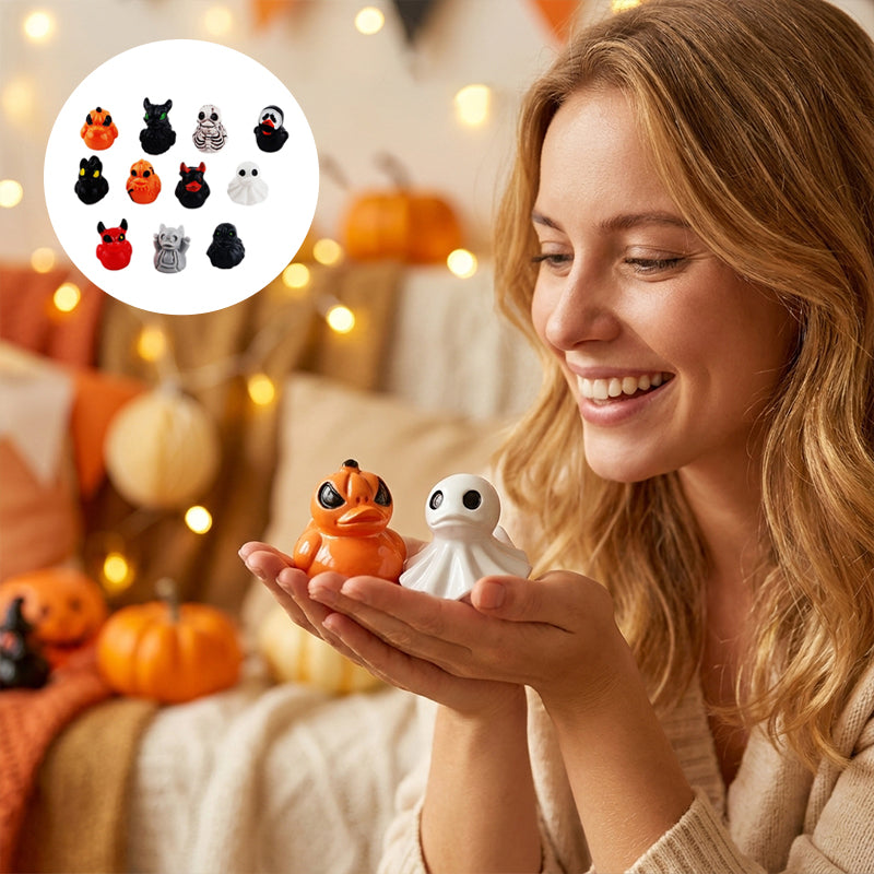Mini Devil Ghost Skull Resin Ducks