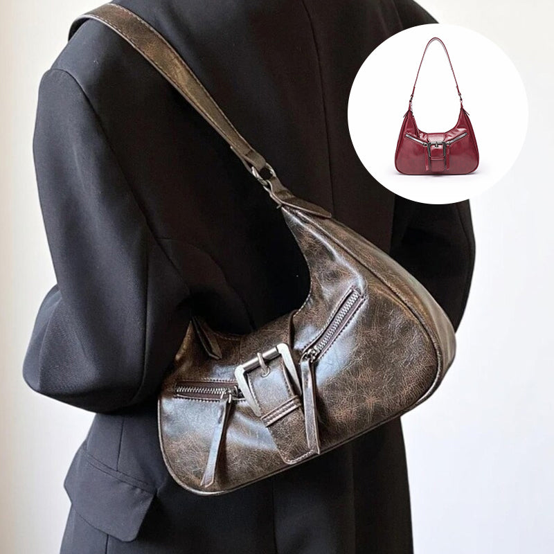 Women's Vintage PU Leather Shoulder Bag