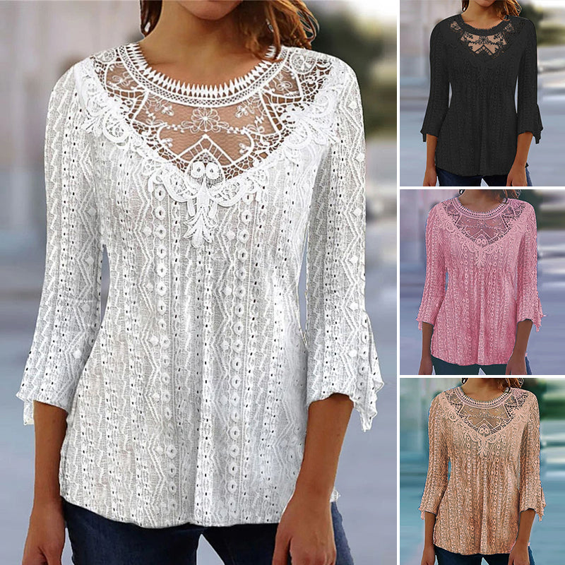 Women's Lace Casual Vintage Fashion Top