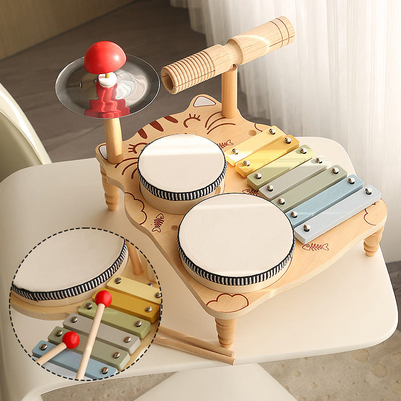 Children's wooden Orff music percussion instrument