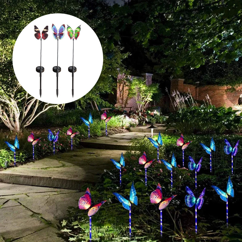 Outdoor Solar Garden Butterfly Lights Decor