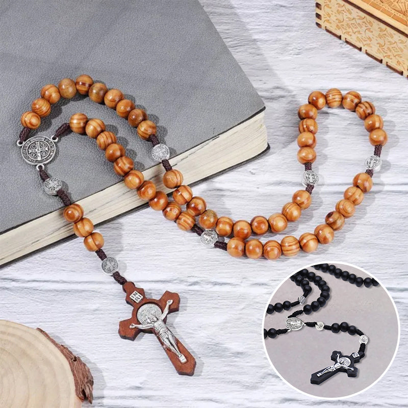 Cross Rosary Necklace