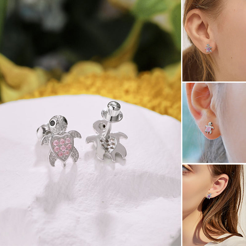 Adorable Turtle Girl Earrings