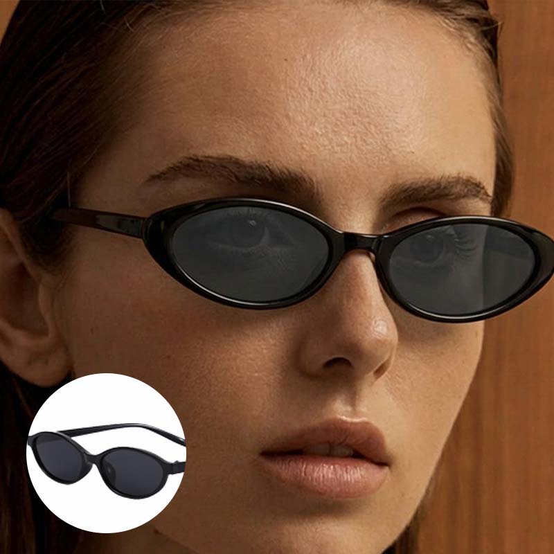 Small frame oval sunglasses
