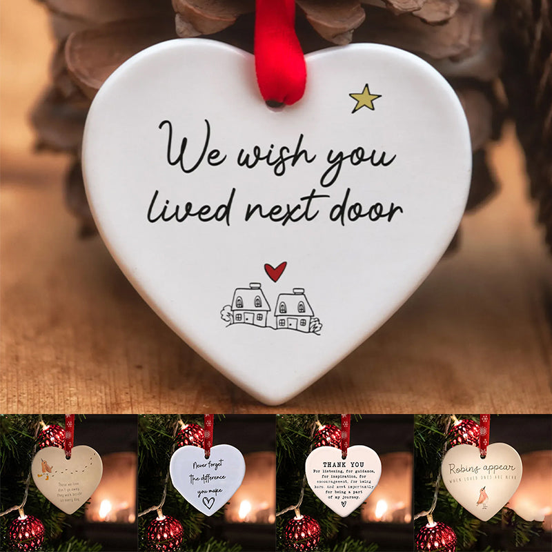 Christmas Heart Hanging Ornament