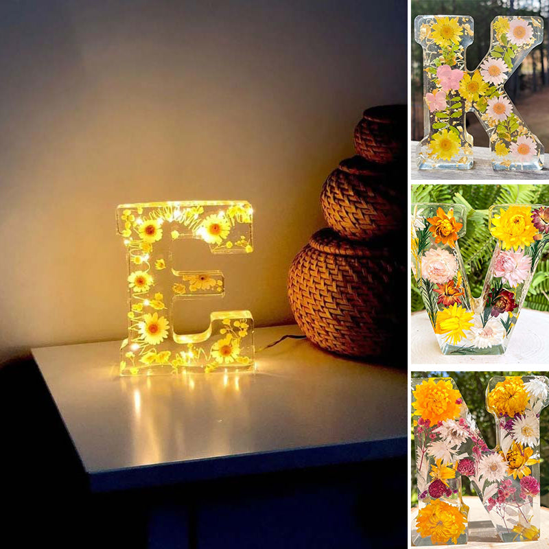 Floral Resin Night Light