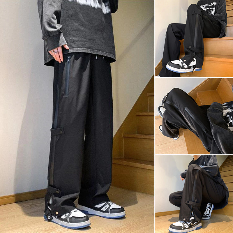 Tri-Resistant Straight Zip Pants