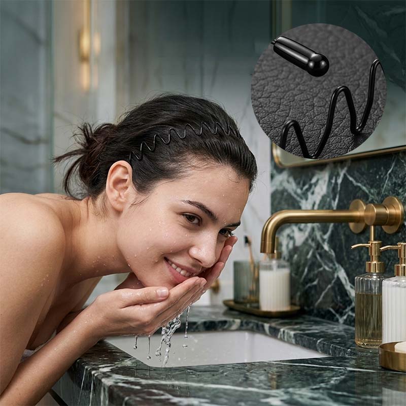 Anti-slip hairband for stray hair
