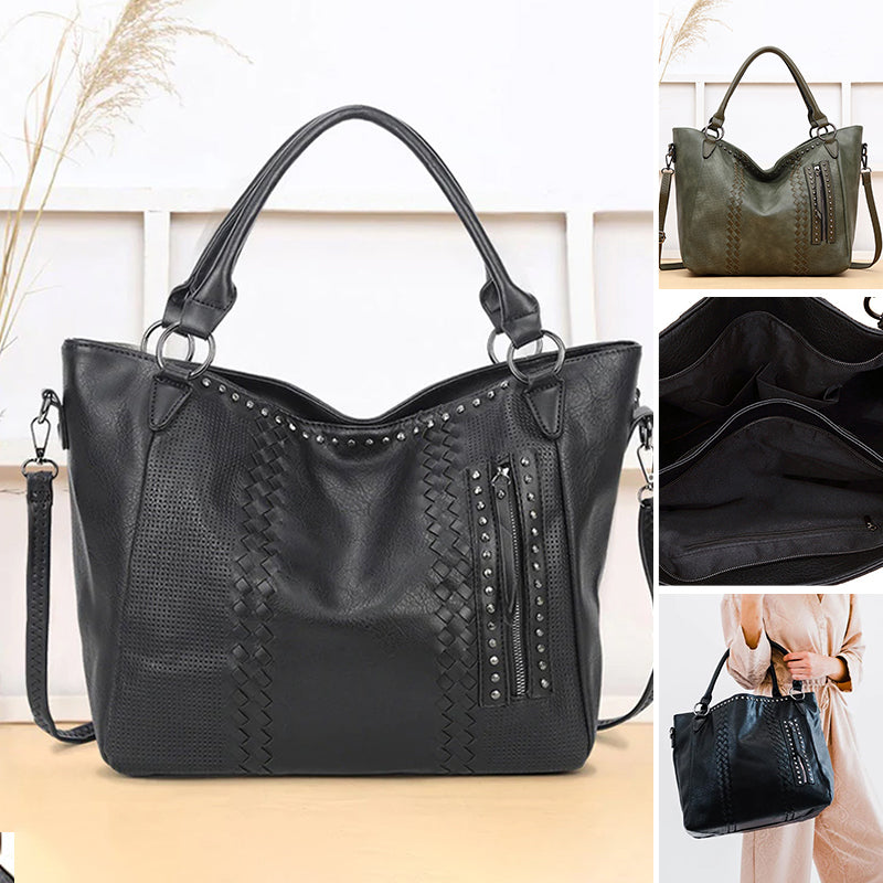 Lightweight Large Capacity Elegant Rivet Tote Bag