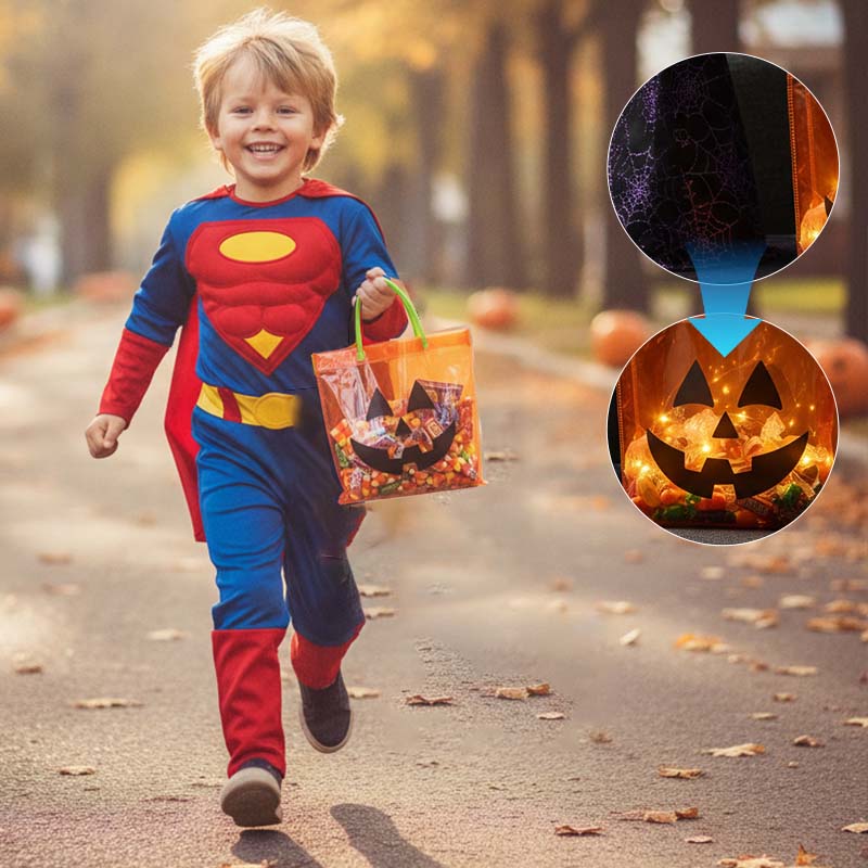 PVC Pumpkin Handle Bag