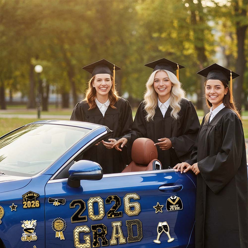 2026 Graduation Magnetic Car Decal Set
