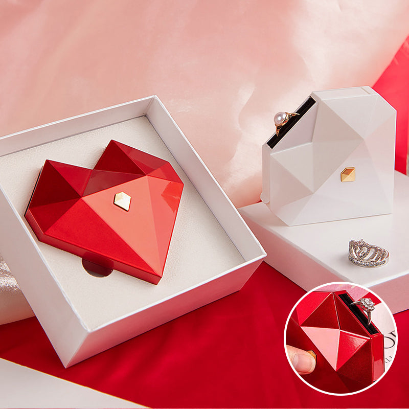 Heart Shaped Diamond Jewelry Box