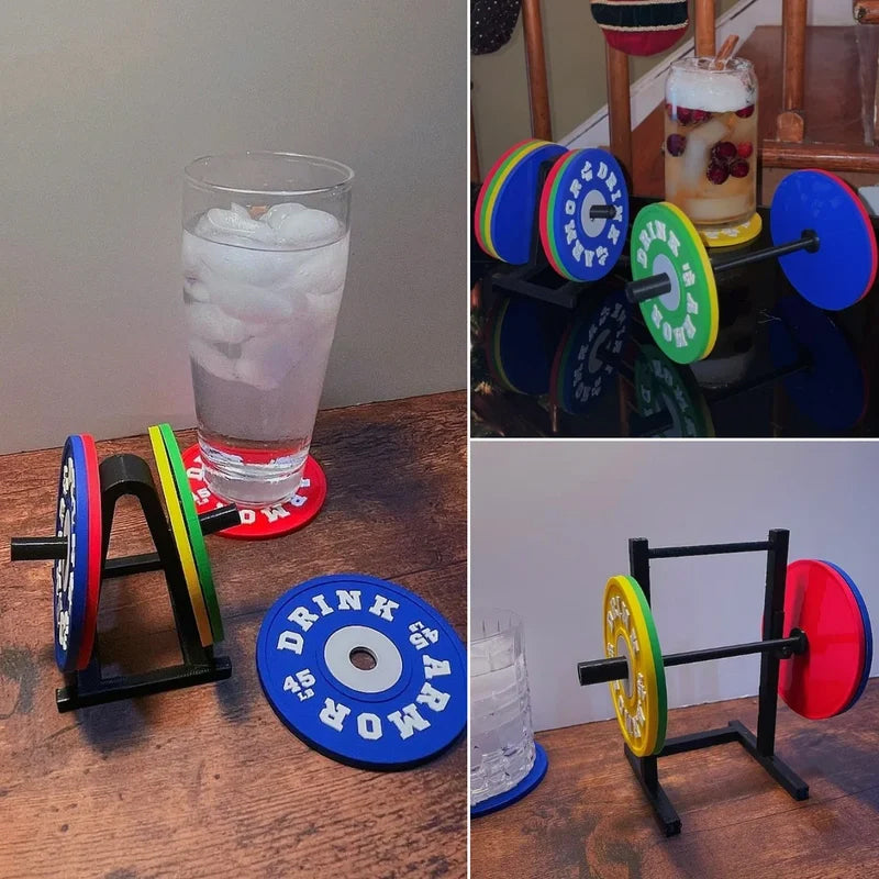 Weight Plate Coaster Set of 4