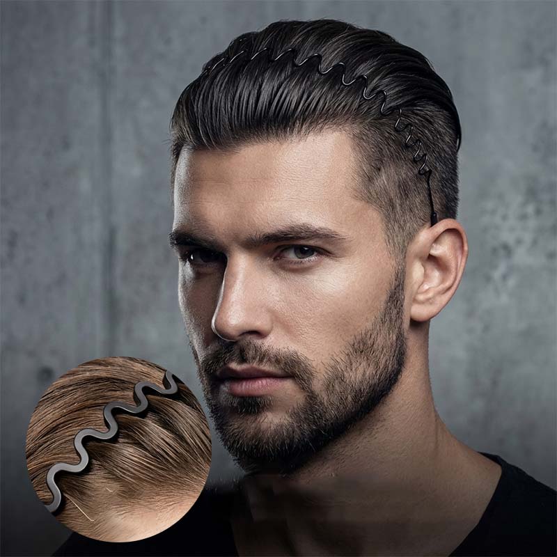 Anti-slip hairband for stray hair