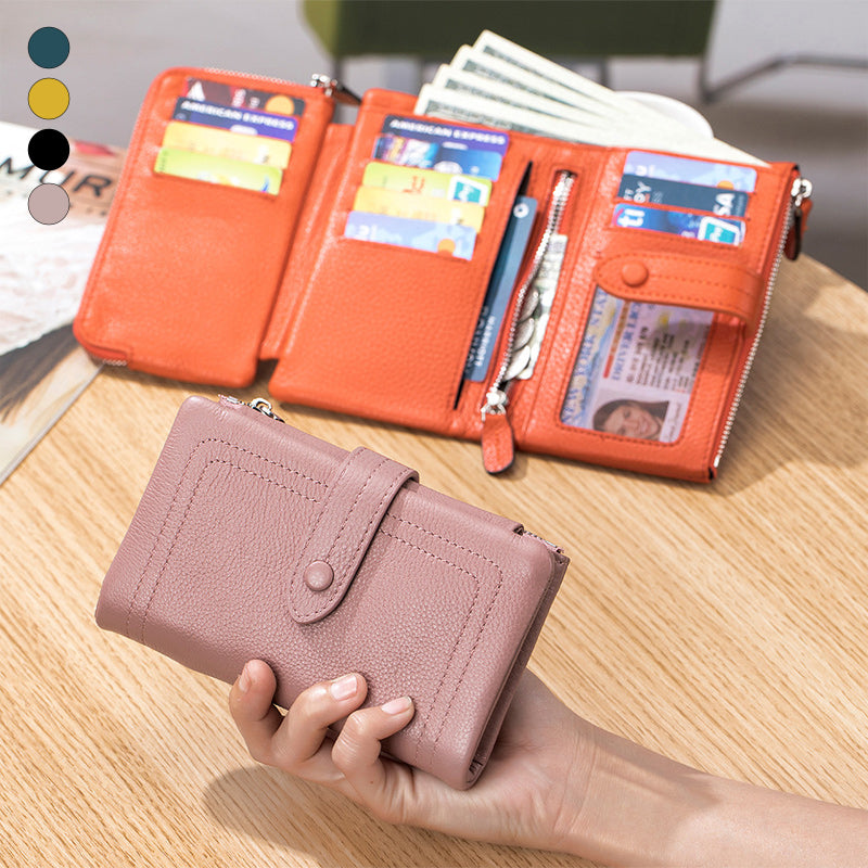 Multifunctional Short Trifold Wallet