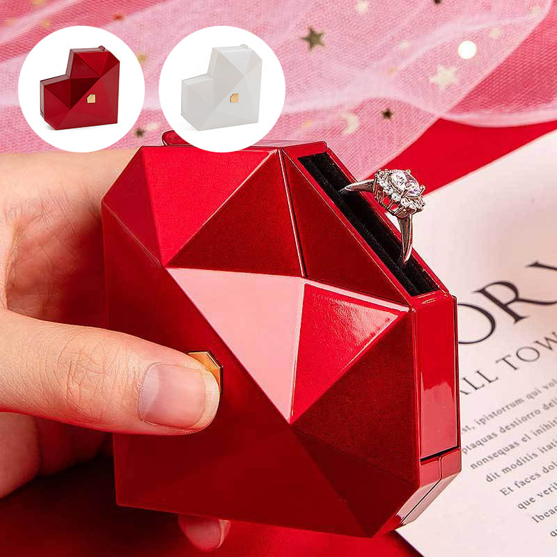 Heart Shaped Diamond Jewelry Box