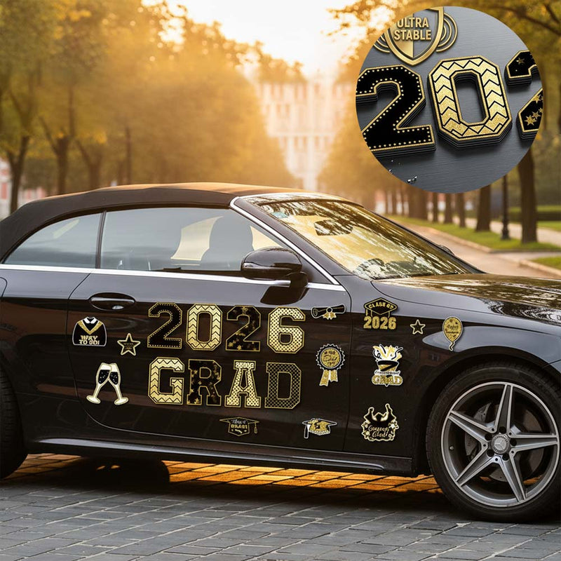 2026 Graduation Magnetic Car Decal Set