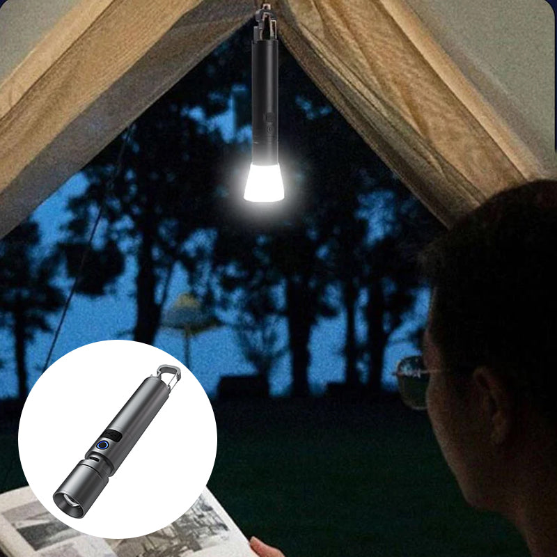 Multifunctional White Laser LED Flashlight