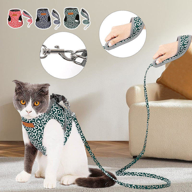 Cat Vest Harness and Leash Set to Outdoor Walking