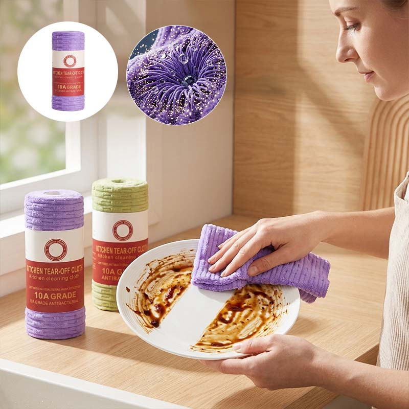 Tearable Bamboo Velvet Cleaning Towels