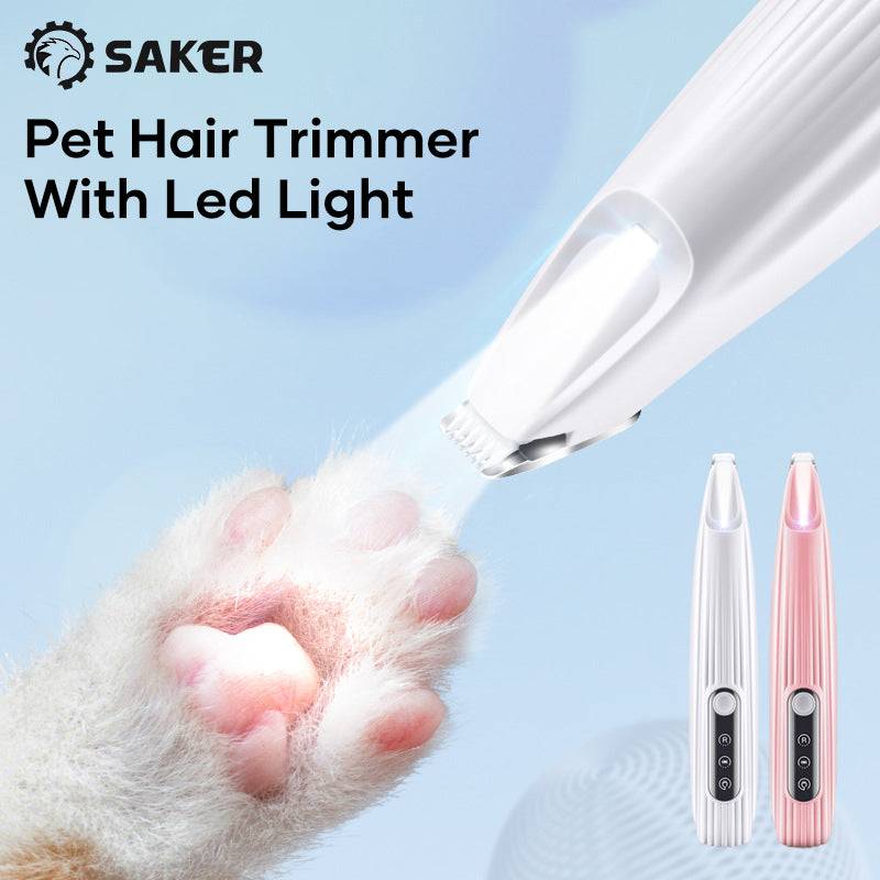 Pet Hair Trimmer With Led Light