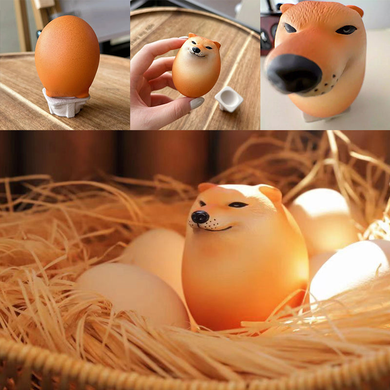 Interesting Shiba Inu Dog Egg Ornament