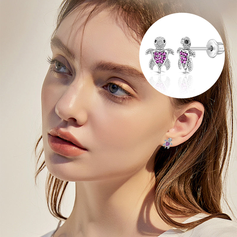 Adorable Turtle Girl Earrings