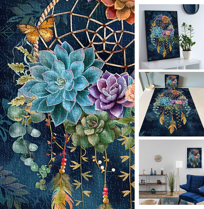 Succulent Dreamcatcher Jigsaw Puzzles 1000 Pieces