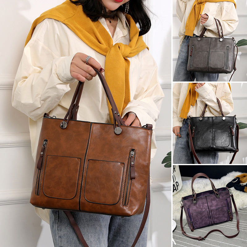 Ladies Vintage Leather Shoulder Bag
