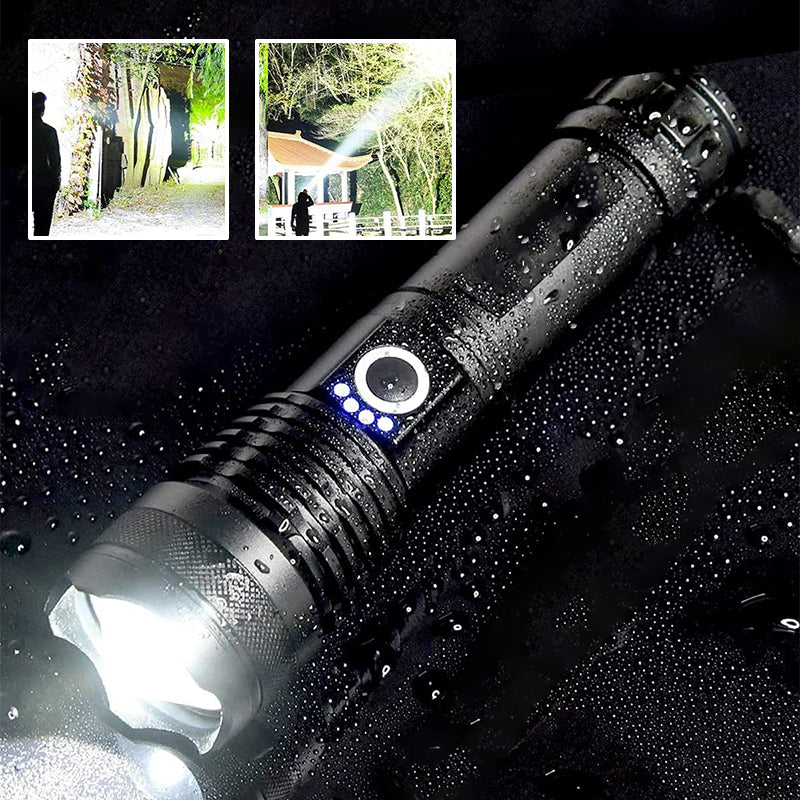 LED Rechargeable Tactical Laser Flashlight