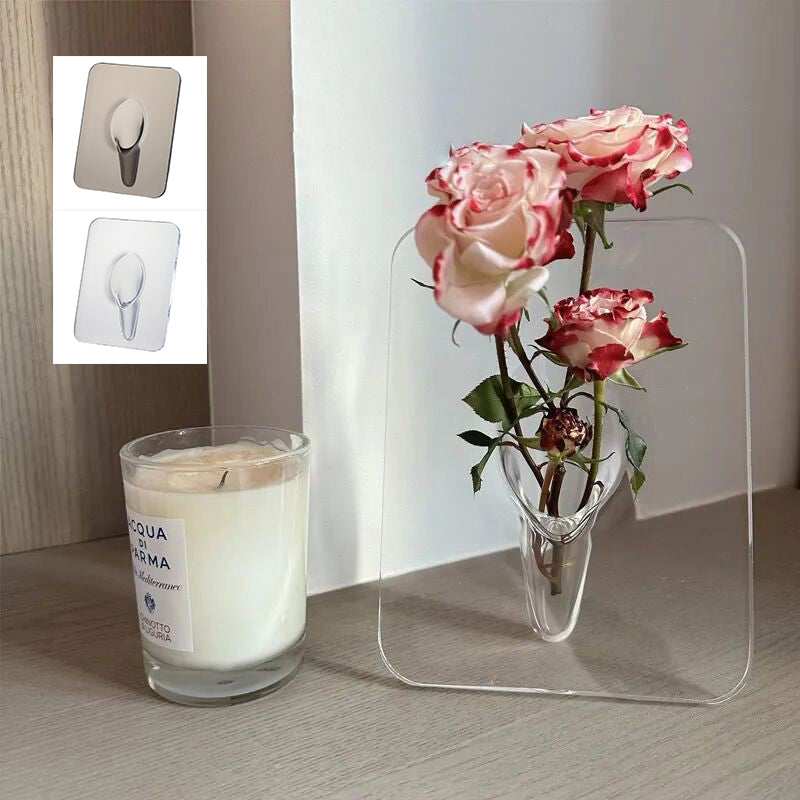 Photo Frame Vase Desktop Flower Arrangement Ornament