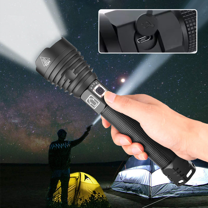 LED Rechargeable Tactical Laser Flashlight