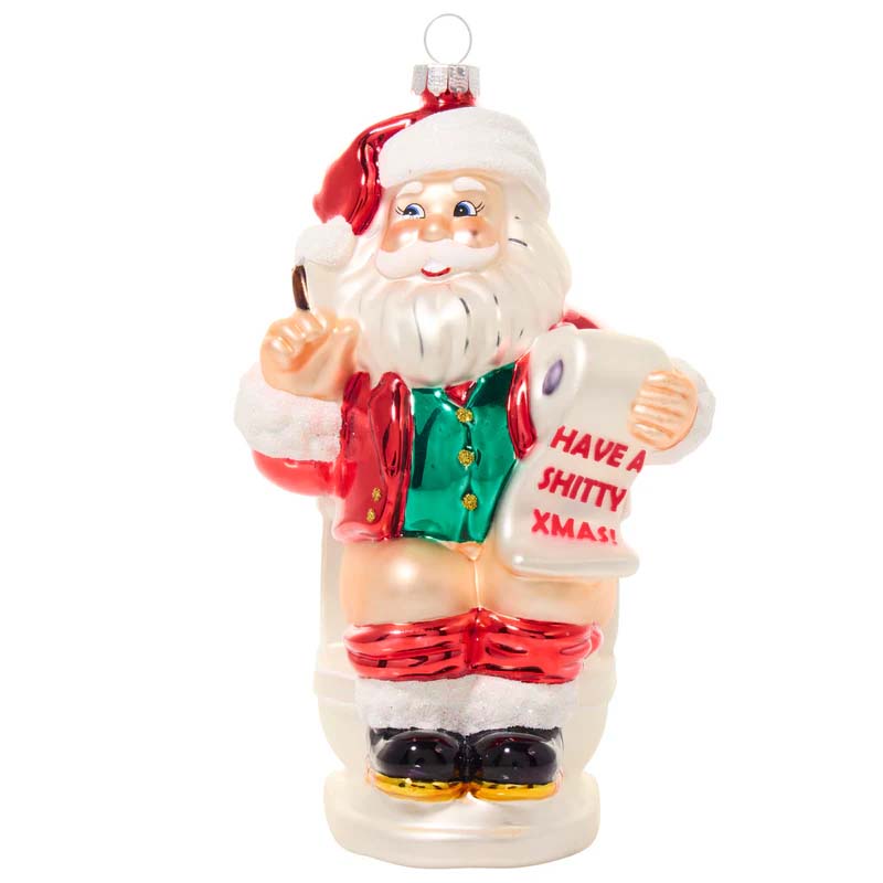 Funny sculptural Christmas ornaments