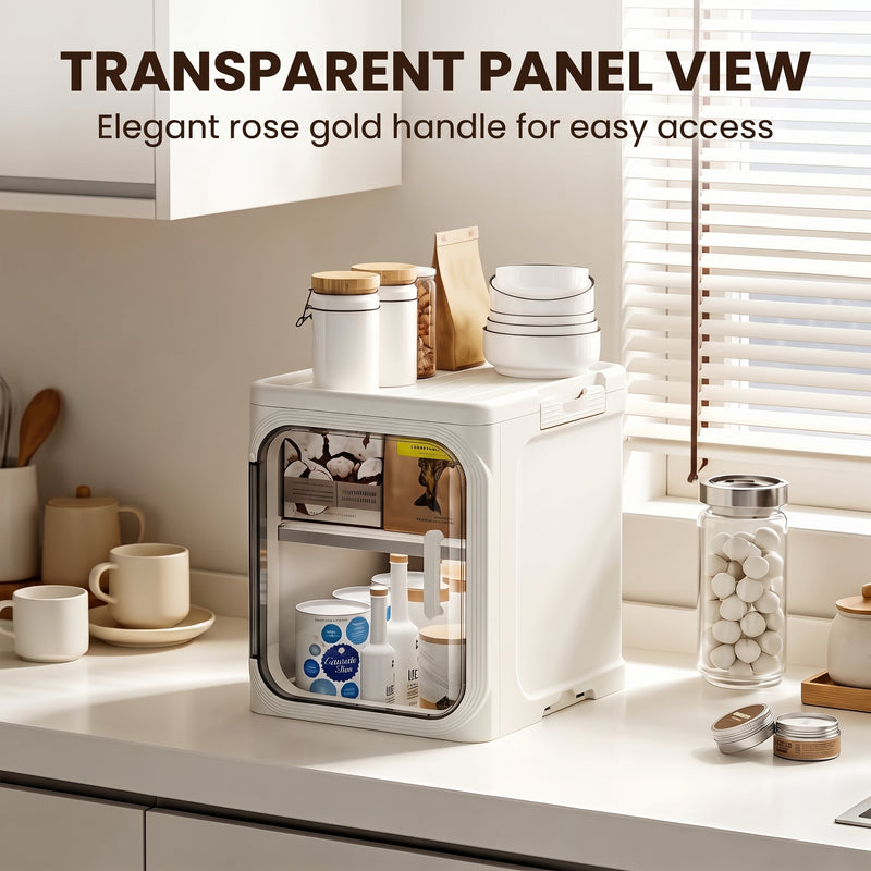 Multi-Tier Narrow Storage Cabinet