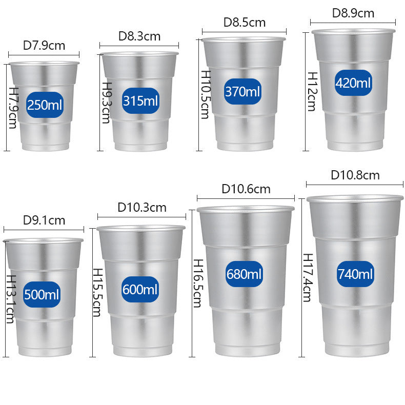 Cold Drink Juice Cup Aluminum Cup